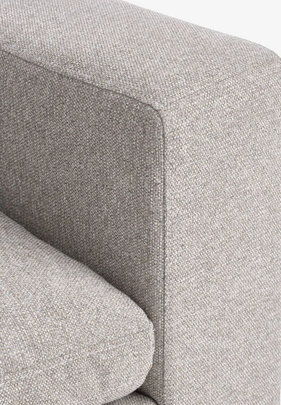 LYBYCanapé modulable LYBY 2 places tissu sable