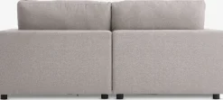 LYBYCanapé modulable LYBY 2 places tissu sable
