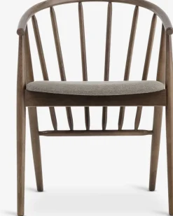 LYKSBORGChaise LYKSBORG chêne foncé/tissu sable foncé