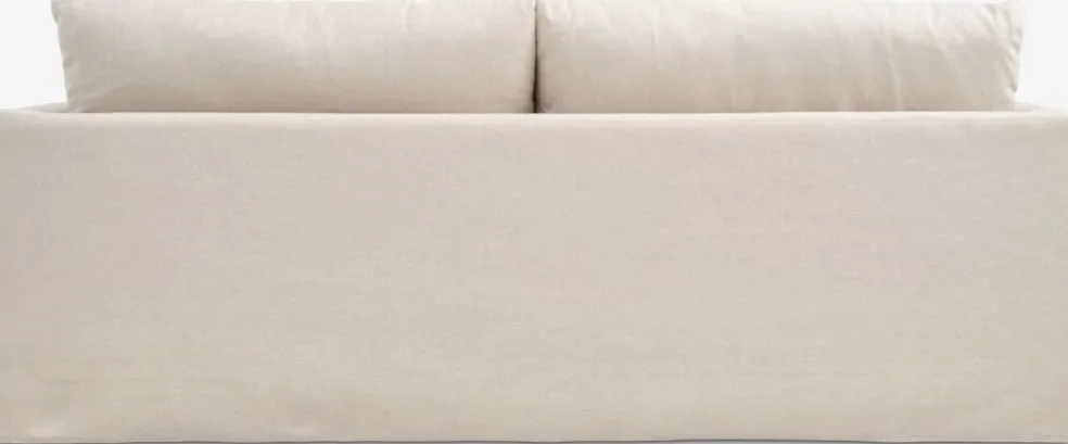 LYNGAACanapé LYNGAA 3 places housse amovible tissu beige