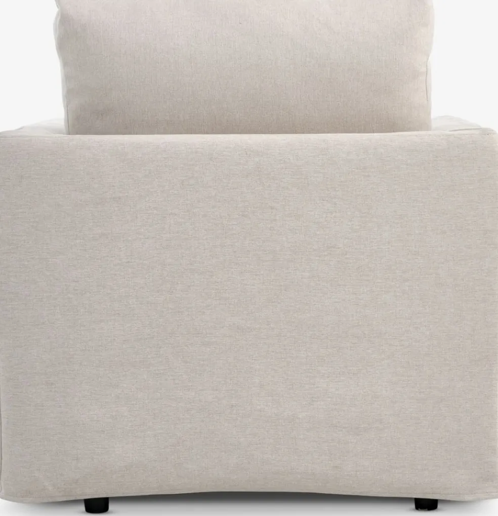 LYNGAAFauteuil LYNGAA housse amovible tissu beige