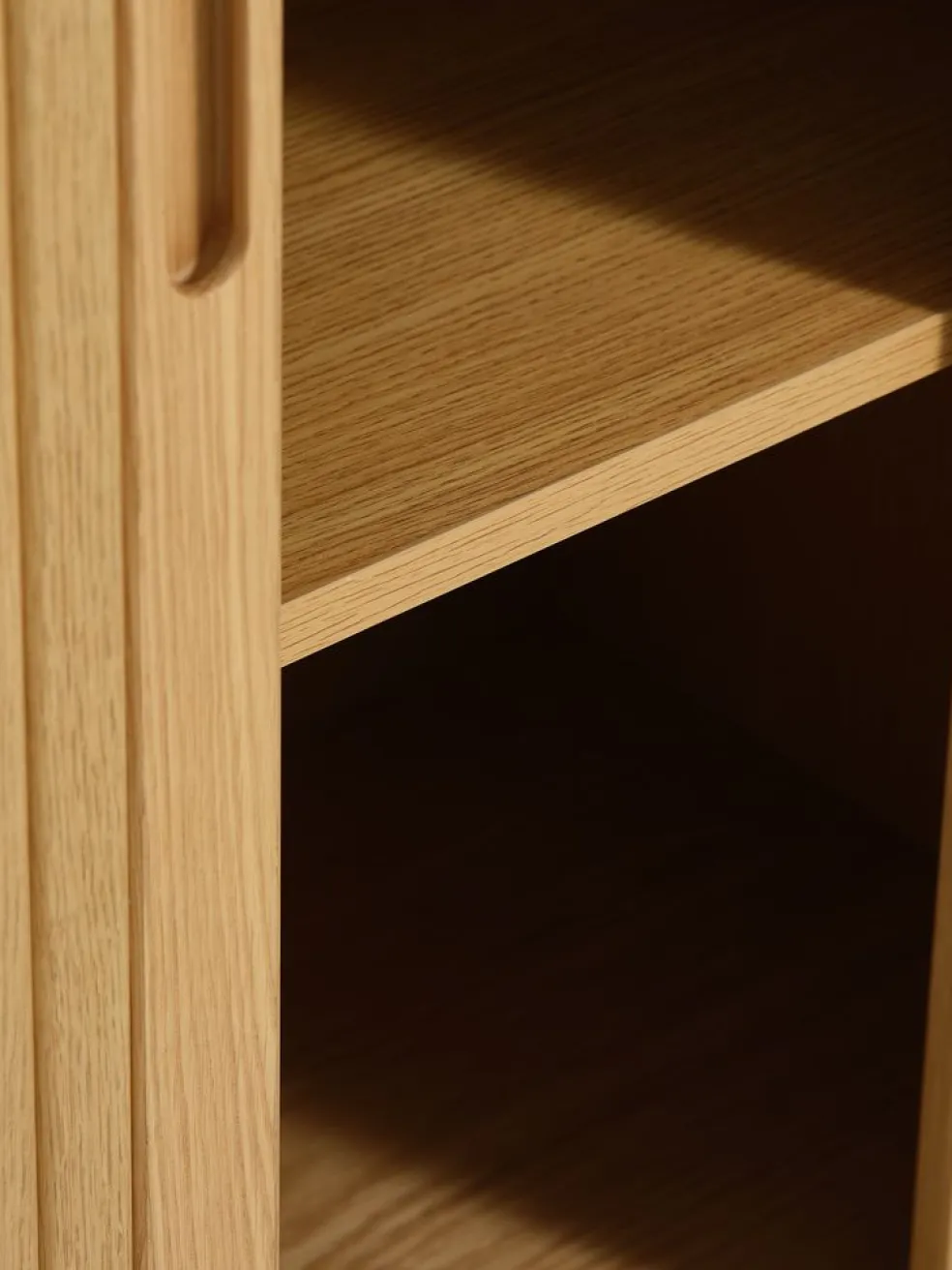 LYNGVIGArmoire LYNGVIG 90 cm 2 portes tambours chêne naturel