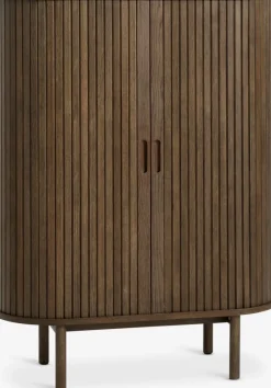 LYNGVIGArmoire LYNGVIG 90 cm 2 portes tambours chêne foncé
