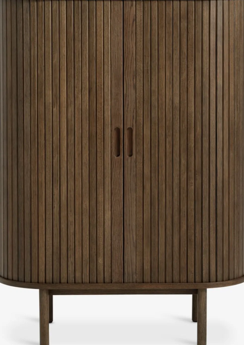 LYNGVIGArmoire LYNGVIG 90 cm 2 portes tambours chêne foncé