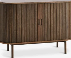 LYNGVIGBuffet LYNGVIG 120 cm 2 portes tambours chêne foncé