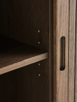 LYNGVIGBuffet LYNGVIG 120 cm 2 portes tambours chêne foncé