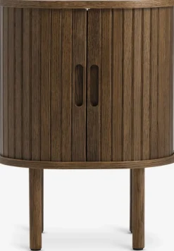 LYNGVIGTable de nuit LYNGVIG 2 portes tambours chêne foncé
