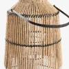 MAALTHELanterne MAALTHE Ø27xH35cm naturel/noir