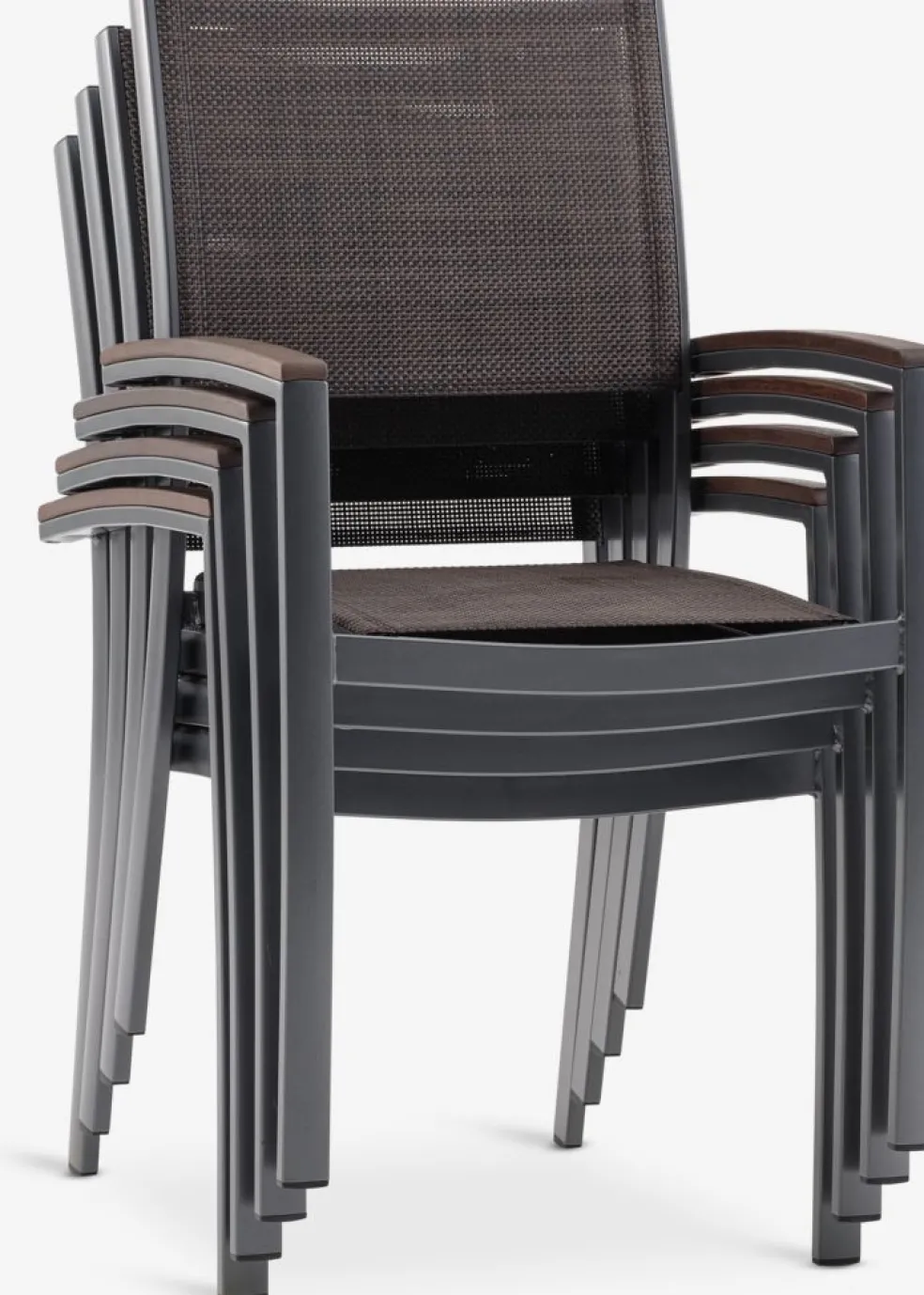 MADERNEChaise empilable MADERNE gris