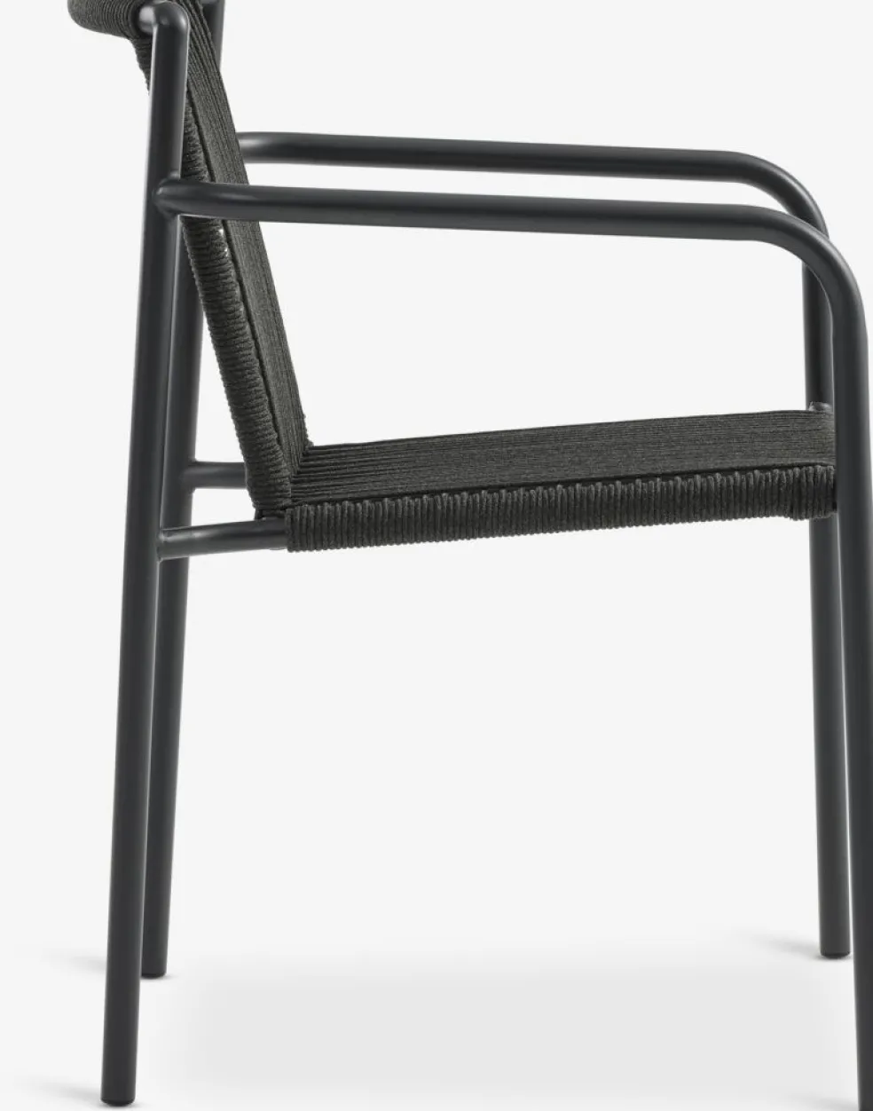 MADERUP + KRISTIANSTADMADERUP L205 table noir + 4 KRISTIANSTAD chaises vert