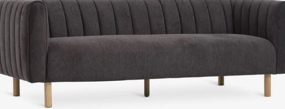 MAGLEBYCanapé MAGLEBY 3 places tissu brun foncé