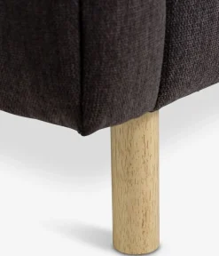 MAGLEBYCanapé MAGLEBY 3 places tissu brun foncé