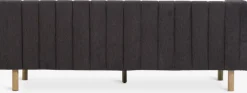 MAGLEBYCanapé MAGLEBY 3 places tissu brun foncé