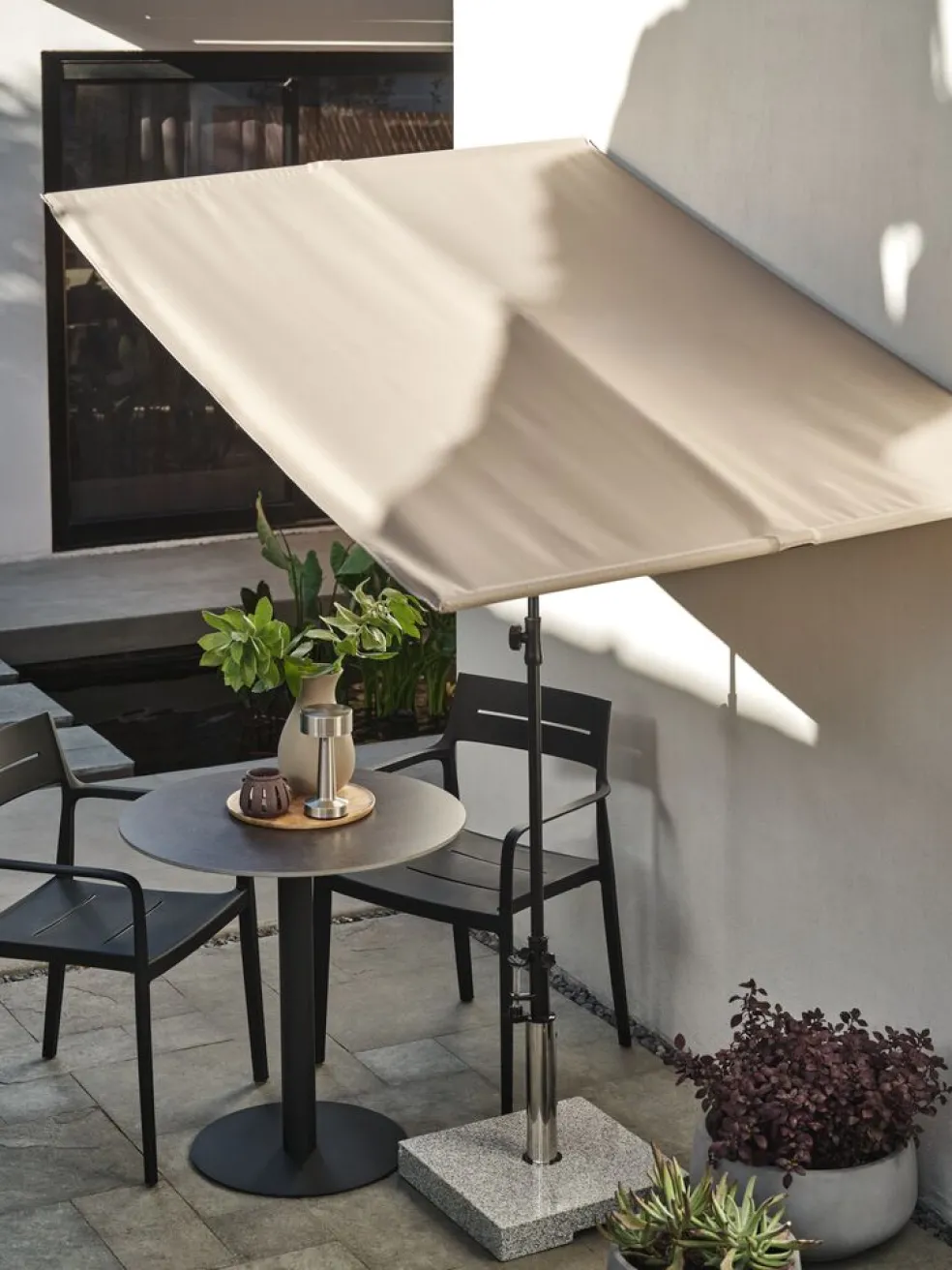 MALMOEParasol de balcon MALMOE l130xL181 sable