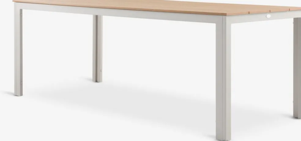 MARIELYST + GUDHJEMMARIELYST L205 table beige + 4 GUDHJEM chaises naturel