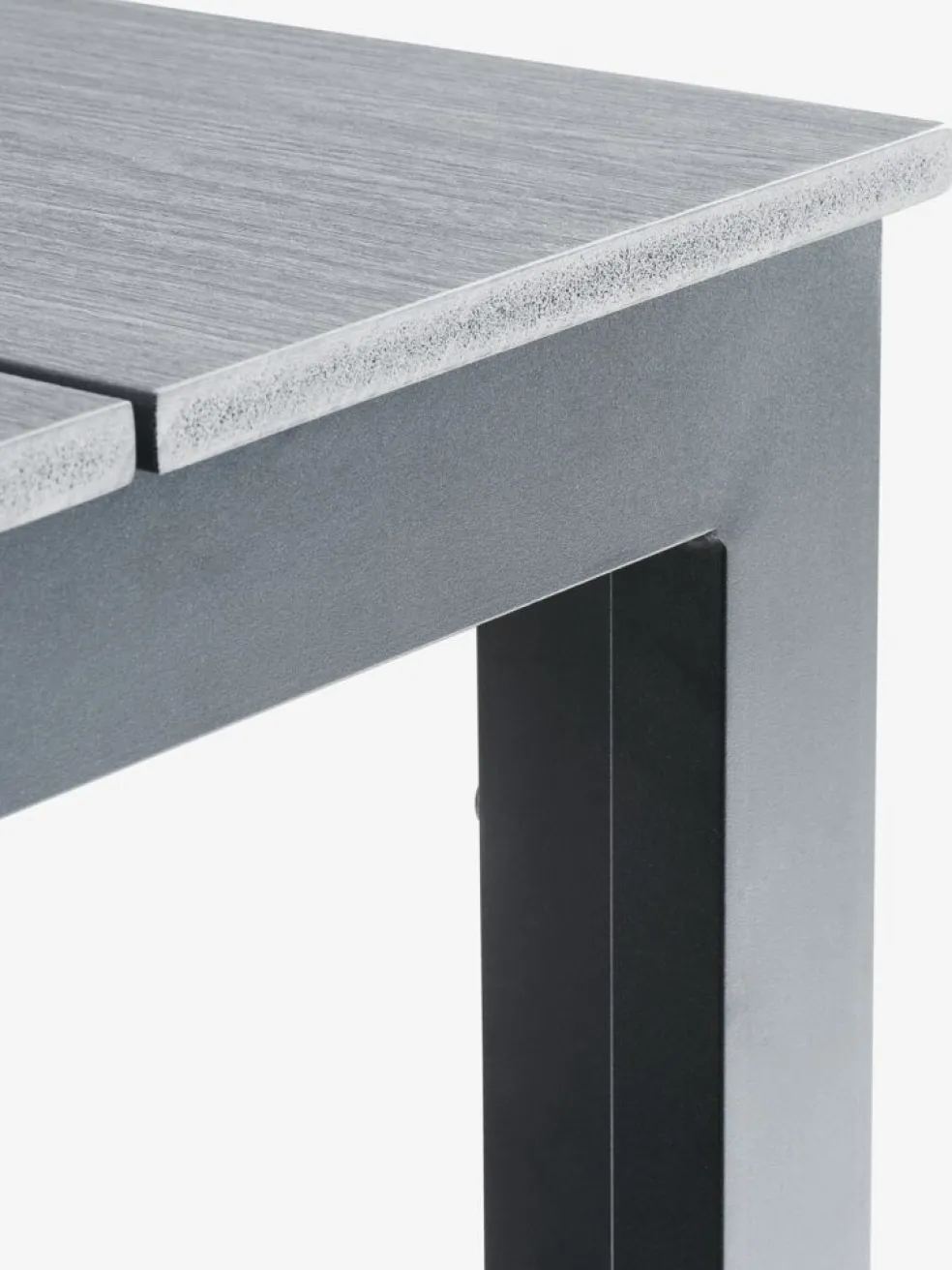 MARIELYST + INGSTRUPMARIELYST L205 table gris + 4 INGSTRUP chaises noir