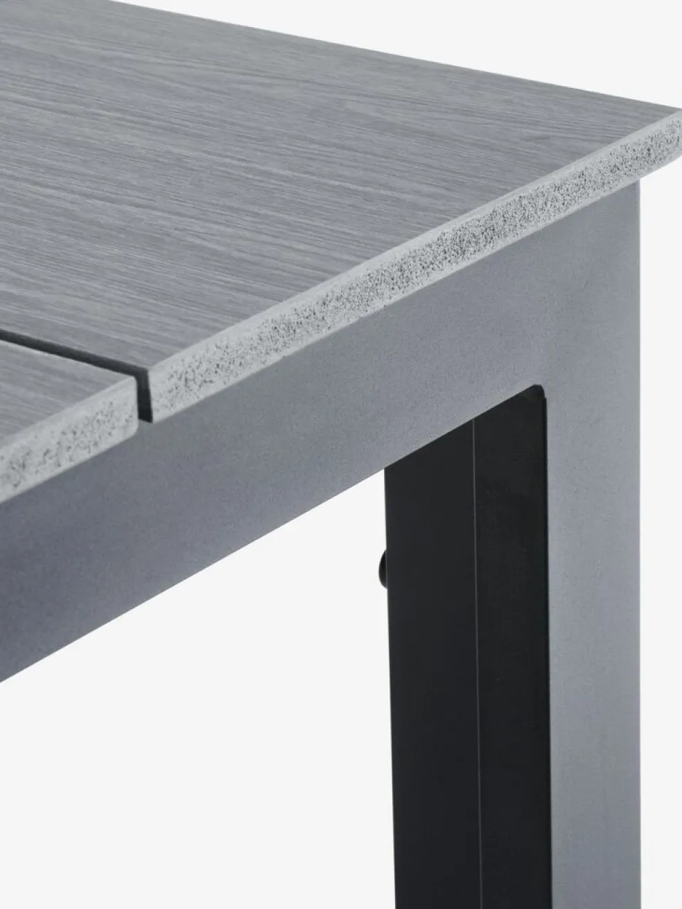 MARIELYST + INGSTRUPMARIELYST L150 table gris + 4 INGSTRUP chaises noir
