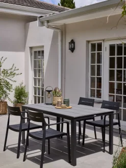 MARIELYSTTable de jardin MARIELYST l90xL150 gris