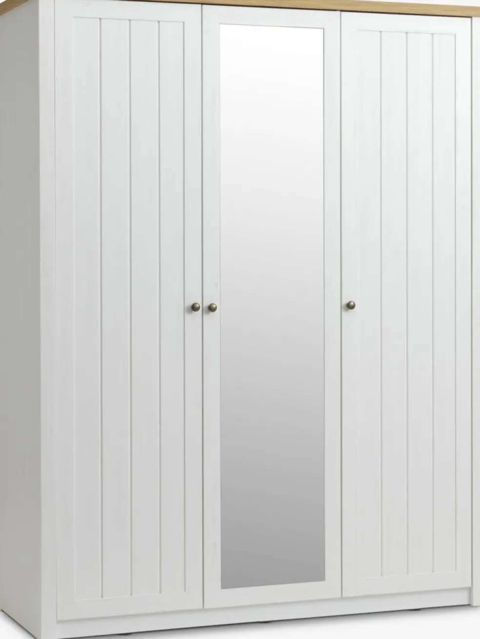 MARKSKELArmoire MARKSKEL 162x210 blanc/coloris chêne naturel