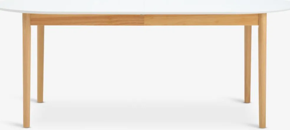 MARSTRANDTable MARSTRAND 100x200/280 blanc/naturel