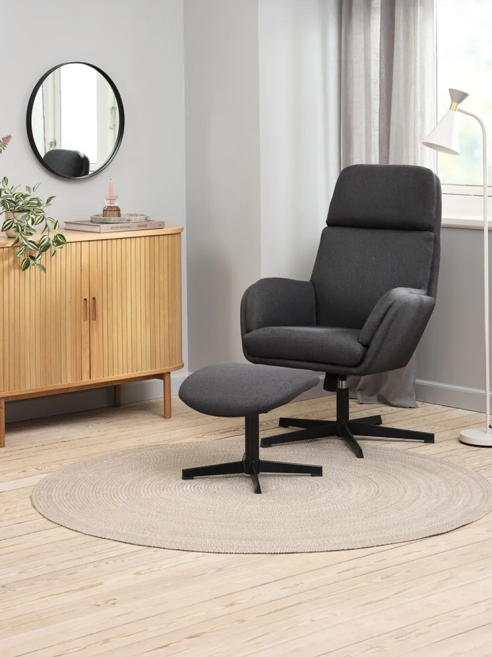 MASKROSTapis MASKROS Ø160 taupe/beige