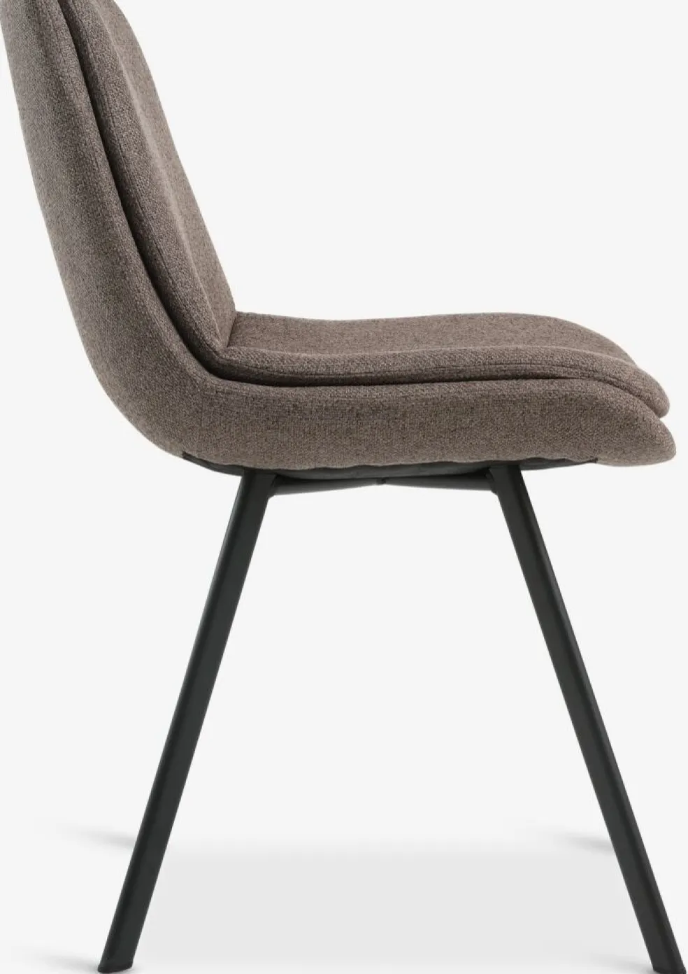 MELBYChaise MELBY tissu brun clair/noir