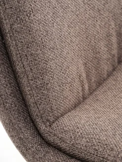 MELBYChaise MELBY tissu brun clair/noir