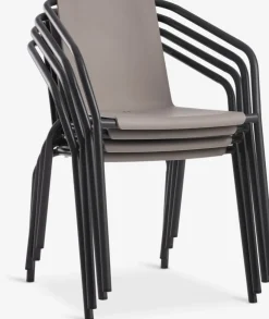MODUMChaise empilable MODUM sable foncé