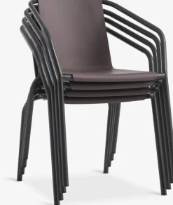 MODUMChaise empilable MODUM aubergine