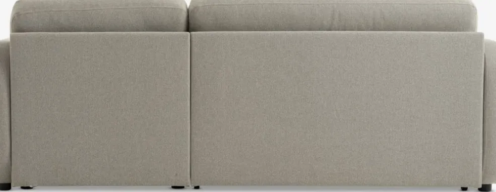 MOMMARKCanapé convertible méridienne MOMMARK tissu beige