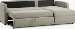 MOMMARKCanapé convertible méridienne MOMMARK tissu beige