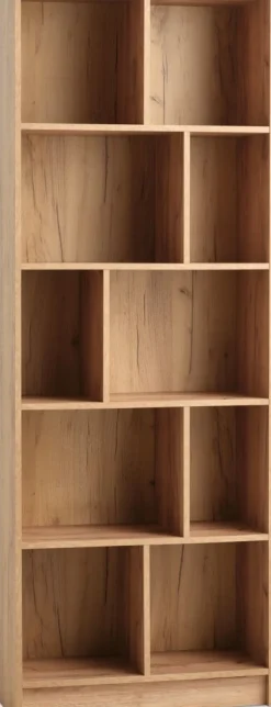 MOSBJERGBibliothèque MOSBJERG 10 tablettes coloris chêne naturel