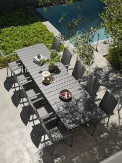 MOSSTable de jardin MOSS l95xL214/315 gris