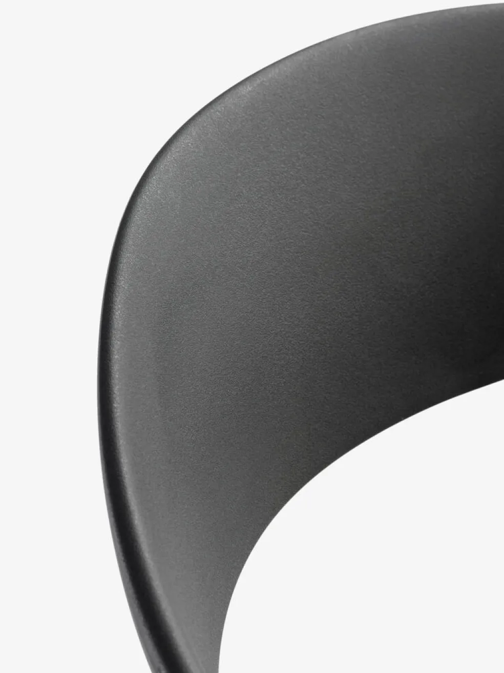 NANNESTADChaise empilable NANNESTAD gris foncé