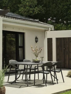 NANNESTADChaise empilable NANNESTAD gris foncé