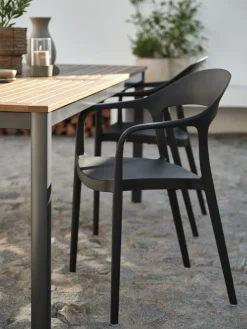 NANNESTADChaise empilable NANNESTAD gris foncé