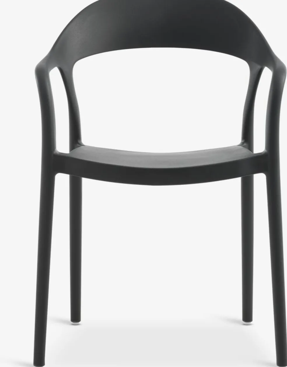 NANNESTADChaise empilable NANNESTAD gris foncé