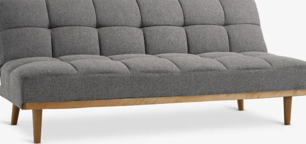 NEJEDECanapé convertible NEJEDE tissu gris clair