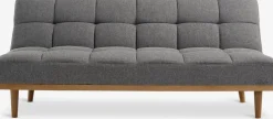 NEJEDECanapé convertible NEJEDE tissu gris clair