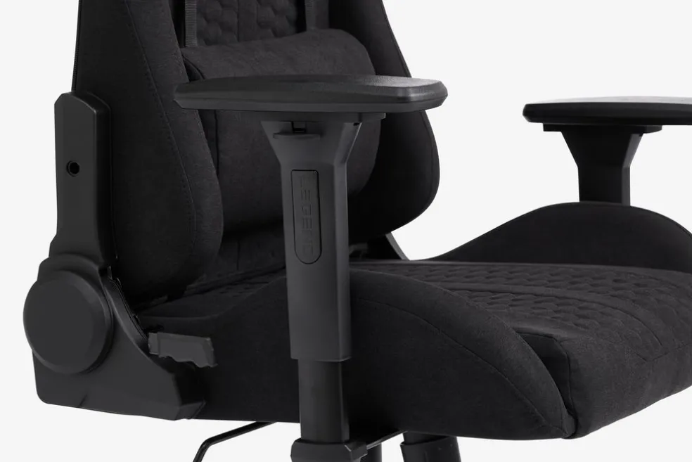 NIBEChaise gaming NIBE tissu noir/noir