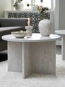 NIELSHAVETable basse NIELSHAVE Ø70 coloris travertin