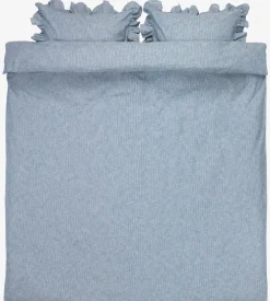 NINNAGoldParure de lit NINNA Fils teints 240x220 bleu