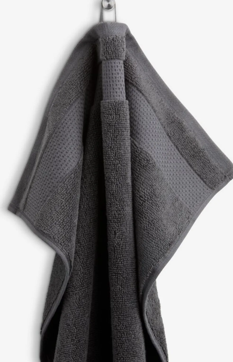 NORAGoldServiette de toilette NORA 50x100 gris anthracite