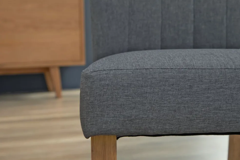 NORDRUPChaise NORDRUP tissu gris/naturel