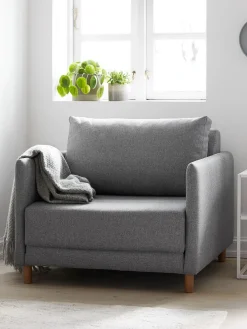 NORODDENFauteuil convertible NORODDEN gris clair