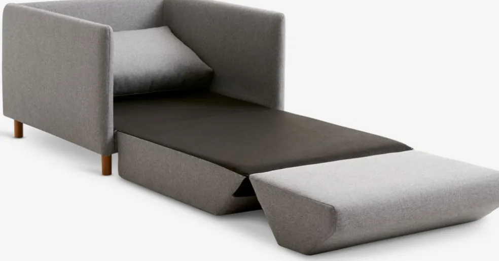 NORODDENFauteuil convertible NORODDEN gris clair