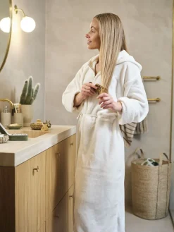 NYBROPlusPeignoir Micro NYBRO taille unique blanc cassé