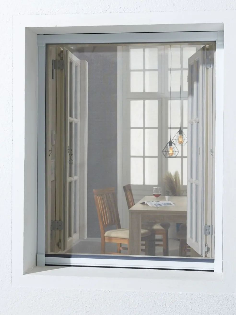 NYORDMoustiquaire enroulable NYORD 130x160 fenêtre blanc