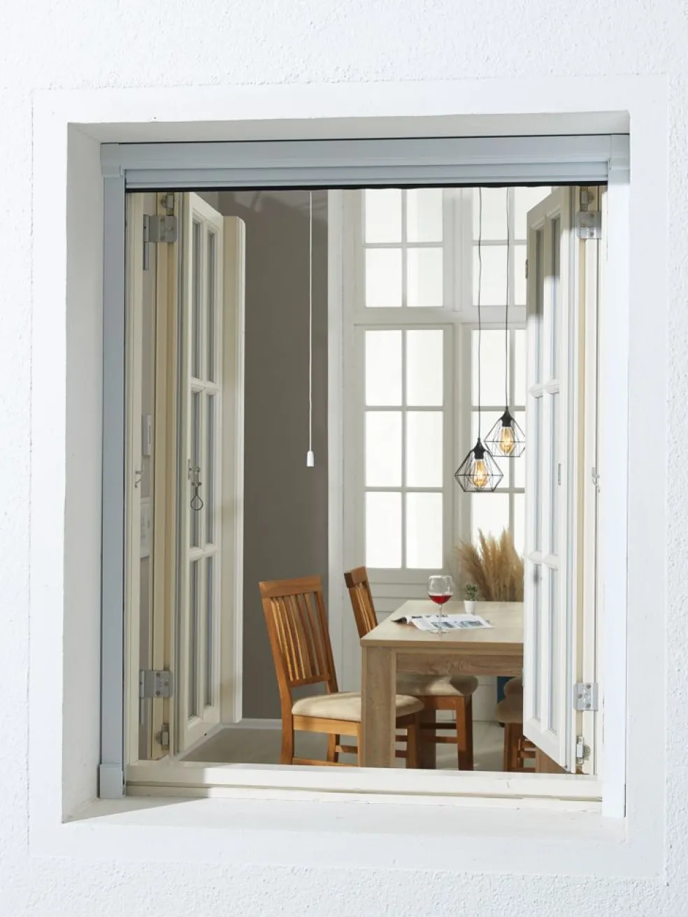 NYORDMoustiquaire enroulable NYORD 130x160 fenêtre blanc