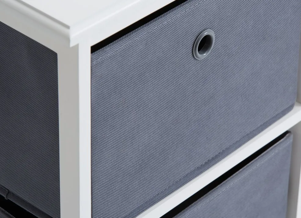 ODBYCommode 3 boîtes ODBY blanc/gris